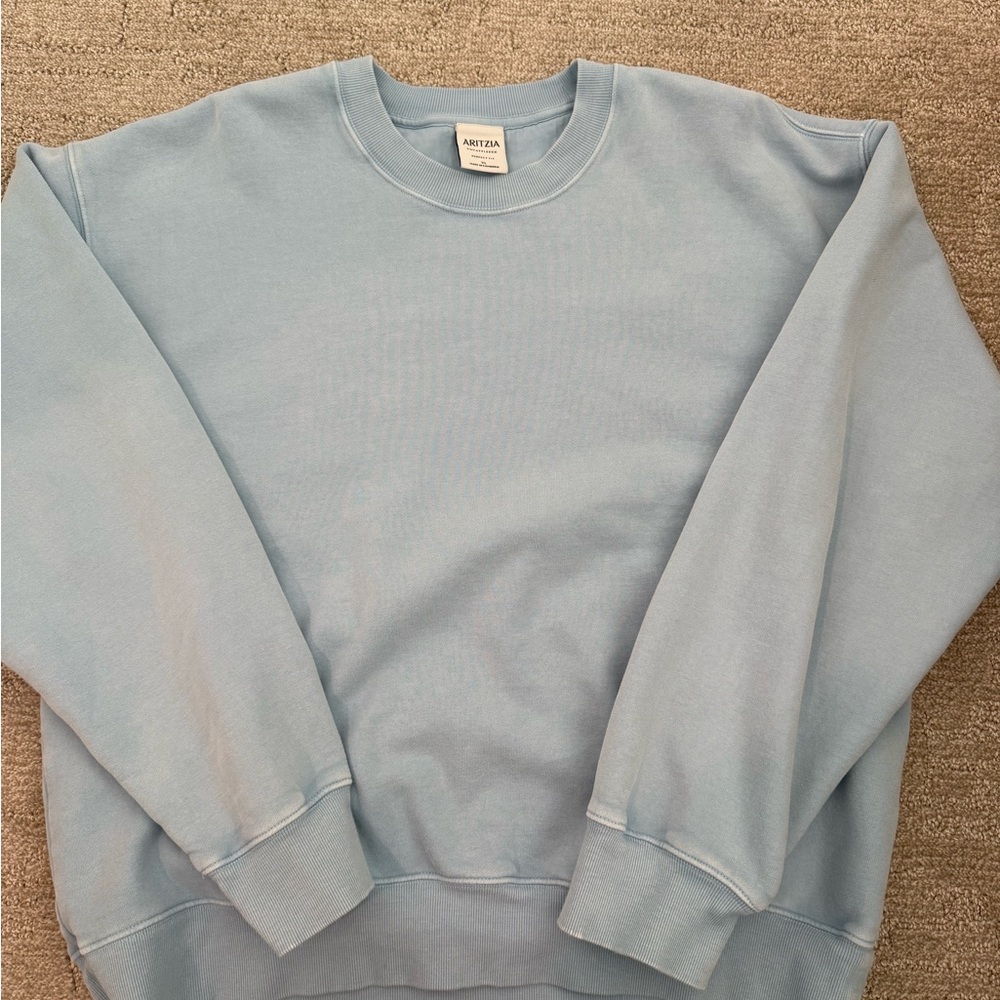 Aritzia cozy fleece perfect crew sweatshirt